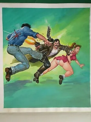 Sexy Busty Babe Butt Violent Bronson El Sucio #5 Orig Mexican Cover Art & Comic • $199.99