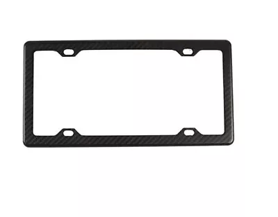 Car License Plate Frame Cover Hood Rear 4 Hole Matte Carbon Fiber For Saab Smart • $70.99