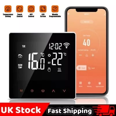 WiFi Smart Thermostat Electric Underfloor Heating APP Controller Programmable UK • £25.99