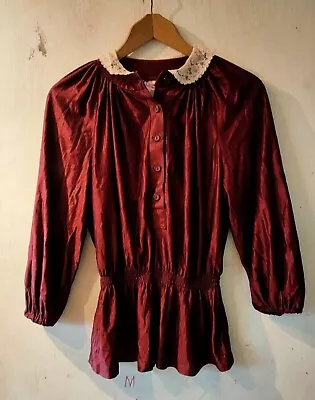 Women's 1970s Vintage Blouse Shirt • £6