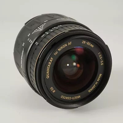 Quantaray 28-80mm F/3.5-5.6 Lens Nikon AF • $30