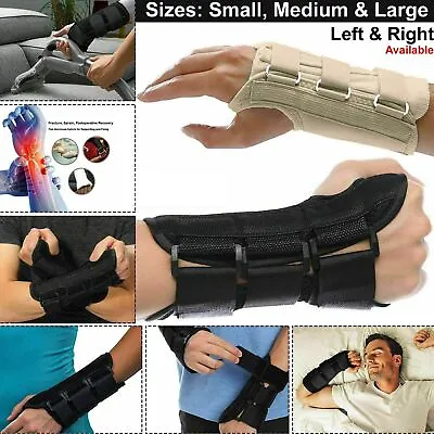 Wrist Hand Brace Support Carpal Tunnel Splint Arthritis Sprain Stabilizer Straps • £4.09