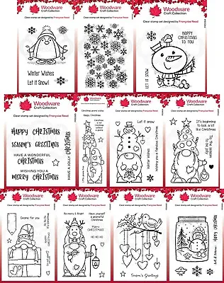 £5.10 • Buy Woodware Christmas Clear Stamps - By Francoise Read - Creative Expression
