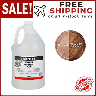 FOOD GRADE MINERAL OIL 1 GALLON (128oz) FOR CUTTING BOARDS AND BUTCHER BLOCK • $39.99