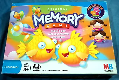 Milton Bradley Original Memory Game Preschool Educational Game Complete! • $6.99