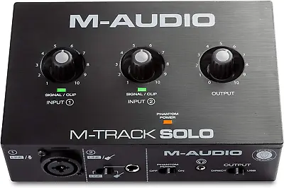 M-Audio M-Track Solo – USB Audio Interface For Recording Streaming And Podcast • $71.95