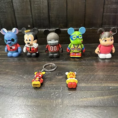 DISNEY Vinylmation Lot Of 7 Boo Stitch Mickey NFL Tampa Bay Zooper Heroes • $39.95