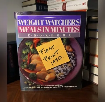 Meals In Minutes Weight Watchers Collector Cookbook First Print 1989 1990. • $12