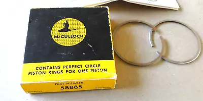 Vintage Genuine McCulloch Piston Ring Set P/N 58885 Go Kart Racing Parts • $16.95