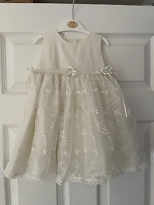 Couche Tot Ivory Christening Dress 12-18months • £11.99