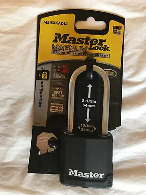 Master Lock Heavy Duty Outdoor Weather Lock Padlock  W/ 2 Keys - 15/16   2-1/2  • $16.50