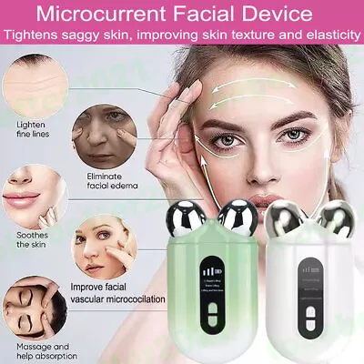 Face Lifting Skin Tightening Beauty Machine Microcurrent Facial Massager Roller • $23.99