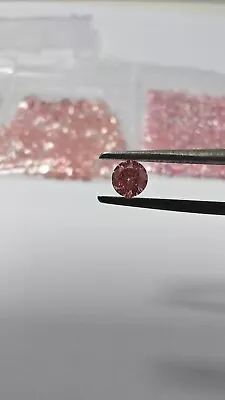 Loose Lab Grown Pink Diamond HPHT 1.7mm VS2 Clarity 5 Pcs Lot • $29.99