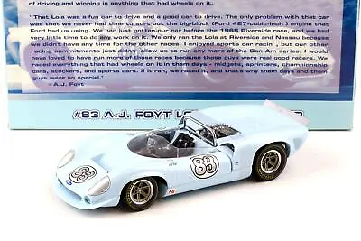 1:18 GMP Ford Lola T70 Spyder A. J. Foyt #83 Lumière Bleu 12009 • $231.46