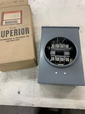 $150 • Buy Superior 100 Amp Meter Socket NEW OLD SOCK IN BOX