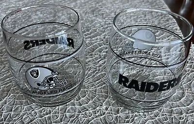 (4)  Los Angeles Raiders NFL Drinking Glasses Raiders NFL NFL Raiders Raiders • $18