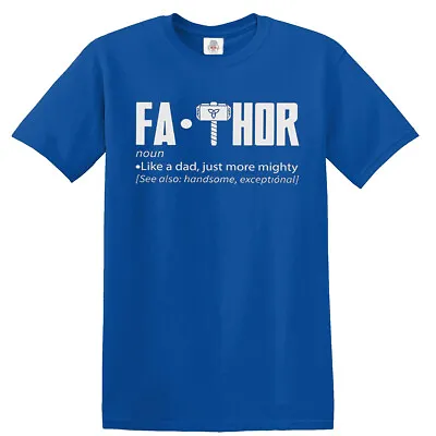 FA Thor Men's T-Shirt Birthday Gift Marvel Superhero Dad Chrismas Gift Tee • £13.95