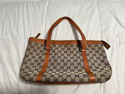 Gucci GG Canvas Handbag Tote Bag Vintage #141470 Authentic (some Use Marks) • $250