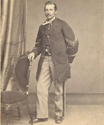  Civil War CDV Unidentified Sergeant By Wenderoth & Taylor Philadelphia PA • $250