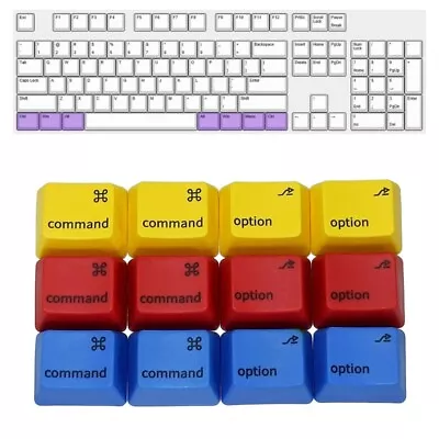 PBT Dye Subbed Keycaps MAC-Style For Cherry MX Switch OEM Mechanical Keyboard • £6