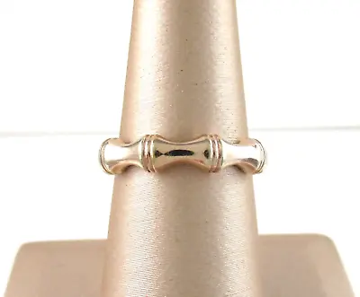 Milor Italy Rose Gold Over Solid .925 Sterling Silver Band Ring Ribbed Textured • $31.96