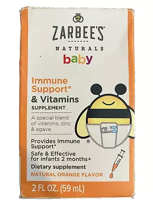 Zarbee's Naturals Baby Immune Support & Vitamins Supplement Orange Exp.: 2/2024 • $8.90