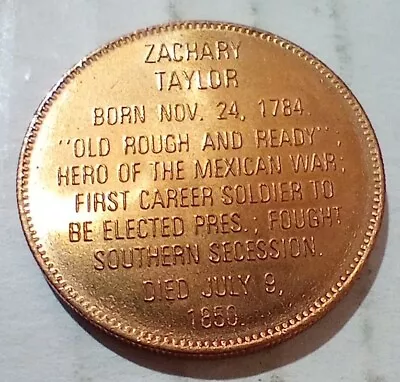 Zachary Taylor 12th President Of The United States Of America Token Coin • $5.50