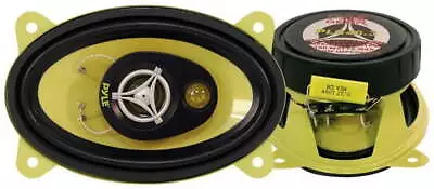 PLG46.3 4 X 6 Inch 3 Way 180 Watt Car Audio Stereo Coaxial Speakers Pair • $24.61