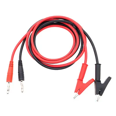 1set 4mm Copper Banana Plug To Alligator Clip Cable For Power Supply Output Test • $16.08