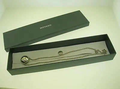 Movado Vintage 18k Gold & Sterling Silver Diamond Necklace Excellent Condition  • $450
