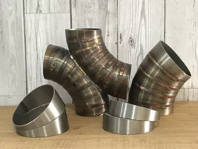 £1.95 • Buy Qty-1 Stainless Steel Exhaust 10° Pie Cut 3.0” 76mm Elbow Rough Cut