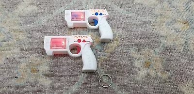 Mini Electronic Laser Tag Keyrings Two Player Shooting Game • £5