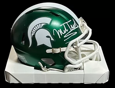 Mel Tucker Signed Michigan State Spartans Matte Mini Helmet Beckett Witness Coa • $99.99