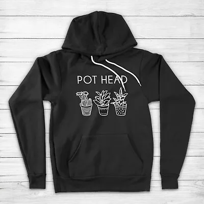 Pot Head Plant Mom Funny Gardening Succulent Lover Gift Unisex Hoodie Sweater • $45