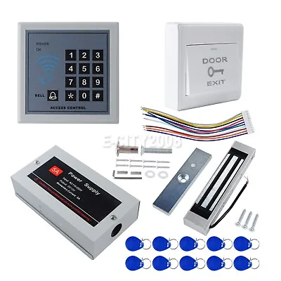 AGPtEK Proximity RFID Card Access Control System Electric Magnetic Door Lock Kit • $21.98