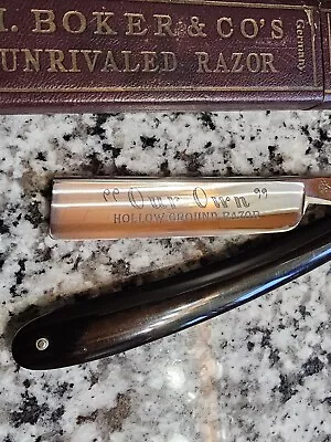 Germany H. Boker & Co. Hollow Ground #226   Our Own  Straight Razor W/ Box NICE! • $80