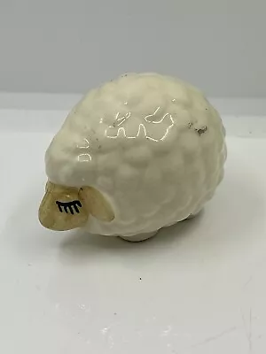 Small Pottery Sheep Figure-Cute Collectible Ornament-4.5cm • £6.50