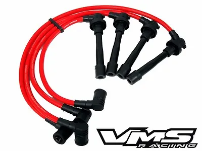 Vms 86-89 Acura Integra D16a1 Dohc Engine 10.2mm Racing Spark Plug Wires Red • $46.88