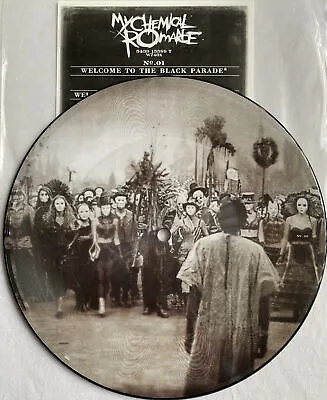 MY CHEMICAL ROMANCE -Welcome To The Black Parade- Rare UK 7  Picture Disc #2 • $62.20