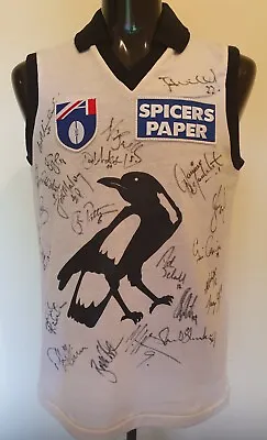 1990s AFL Collingwood Magpies Training Jumper Guernsey Signed Buckley And More • $650