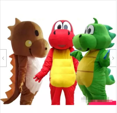 Dinosaur Mascot Costume Suit Cartoon Cosplay Party Fancy Dress Outfit Adults • $115.20