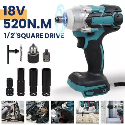 Electric Impact Wrench Driver Cordless Drill Bits Nut Gun For Makita 18V Battery • £24.99