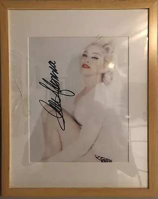 Madonna Signed Autographed Photo 8x10 Framed 11x14 • $75