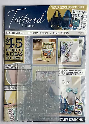 TATTERED LACE MAGAZINE - ISSUE 104 - Brand New Including Die & Embossing Folder • £5