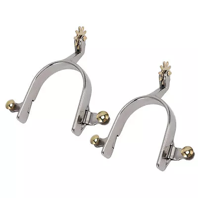 1 Pair Horse Spurs Stainless Steel Exquisite Cowboy Equestrian Boot Spurs XAT UK • £35.29