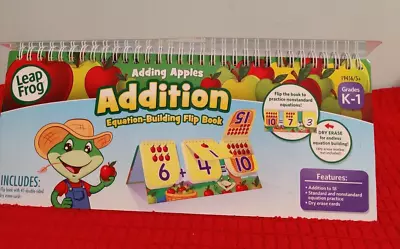 $6.99 • Buy Adding Apples Addition Math Leap Frog Flip Book K-1 Like New Flip Dry Erase!
