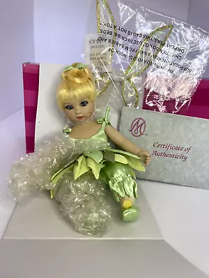 Marie Osmond Disney Pixie Tinkerbell Tiny Tot Collector Doll Porcelain COA #484 • $124