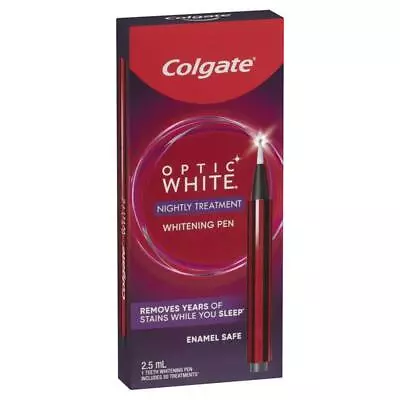 Colgate Optic White Overnight Teeth Whitening Treatment Pen 1 Pen Contains ... • $17.49