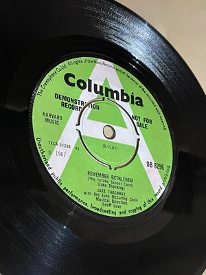 £14.99 • Buy RARE Jake Thackray DEMO 45rpm - Remember Bethlehem/Joseph - 1967