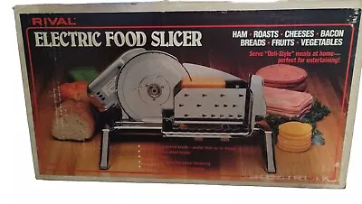 Vintage Rival Model 1101E Stainless Steel Electric Food / Meat / Cheese Slicer • $50